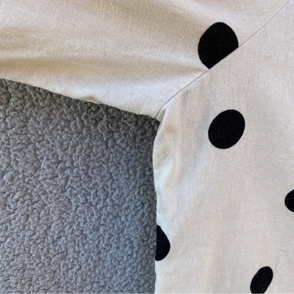 Who What Wear Black Polka Dot Blouse - Picture 5 of 11